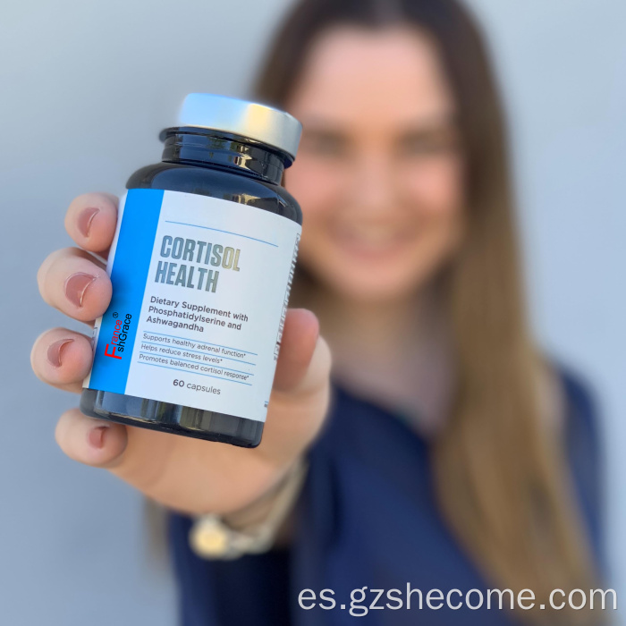 Cortisol Mejora el estado de ánimo, relajación Cápsulas de salud del cortisol